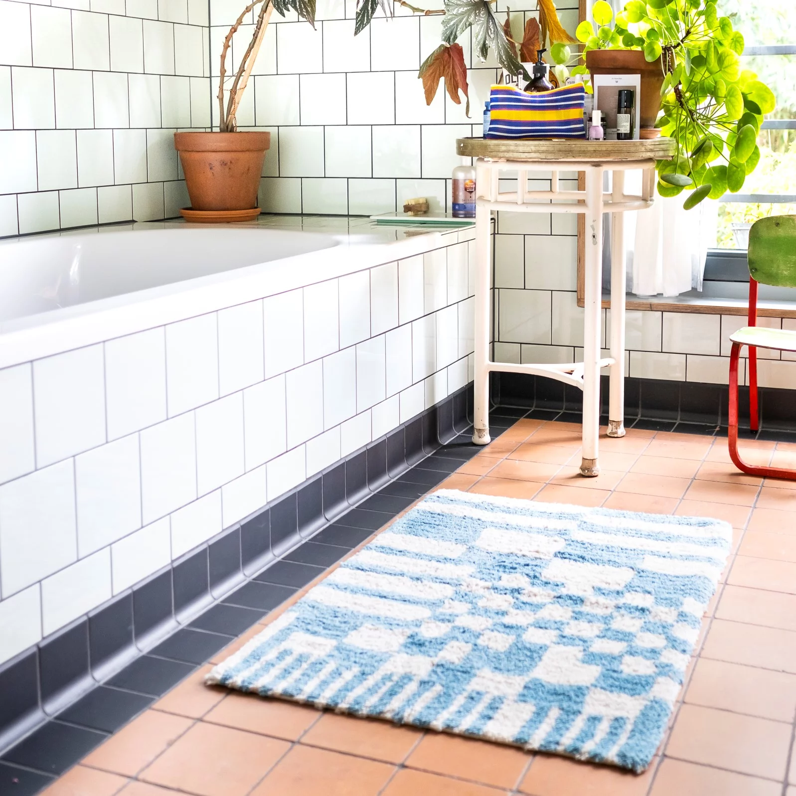 Tapis de bain blue